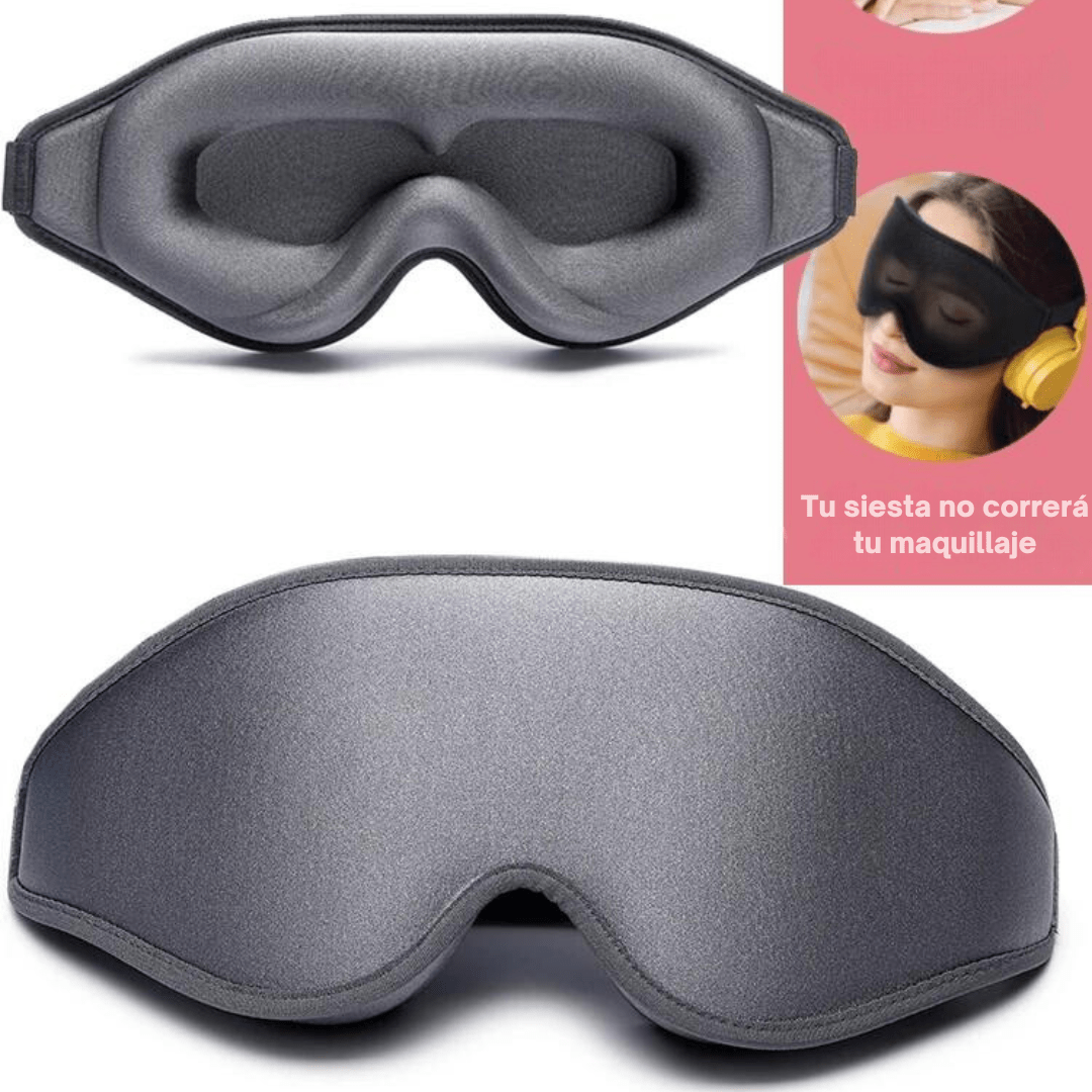 Antifaz Para Dormir 3d Espuma De Memoria Mascara Cubre Ojos - Muy Moderna Uruguay