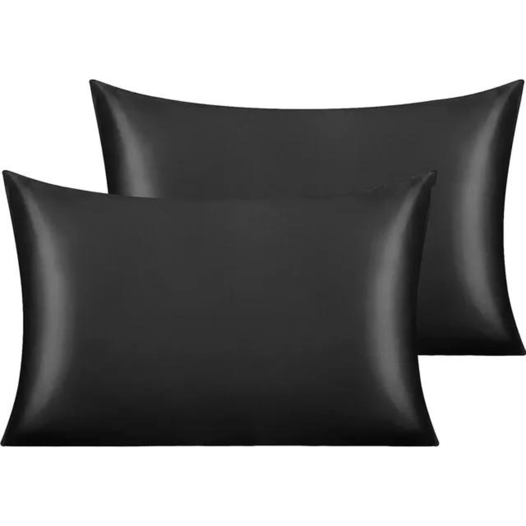 Set de 2 Fundas de Almohada Satén Tipo Seda
