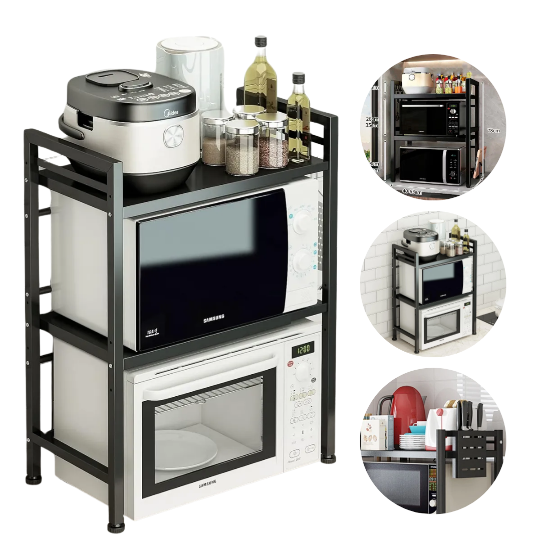 Soporte Multifunción Ajustable De Metal 2 Niveles Premium