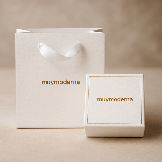 Caja + Bolsa de Presentación para Joyería - Muy Moderna - Muy Moderna Uruguay