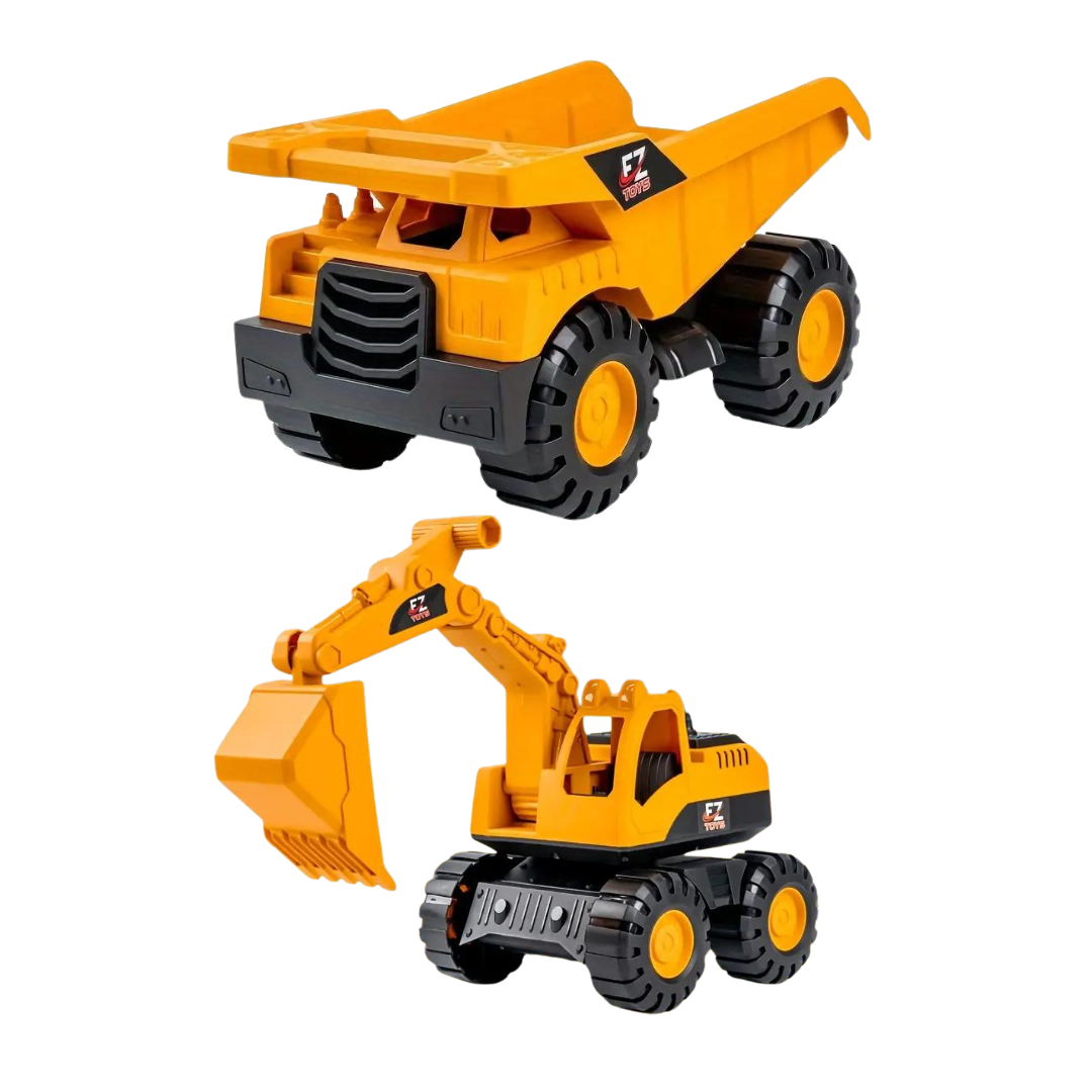 Camión Y Excavadora De Juguete Para Playa Con Movimiento