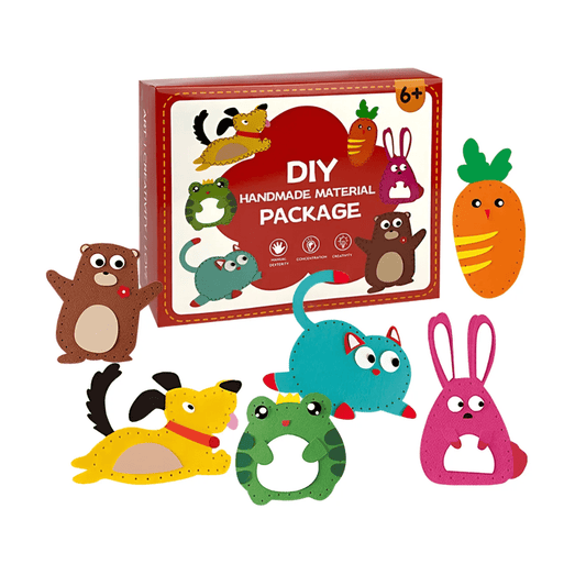 Juego De Costura Infantil Principiantes Kit 6 Diseños Educativo - Muy Moderna Uruguay
