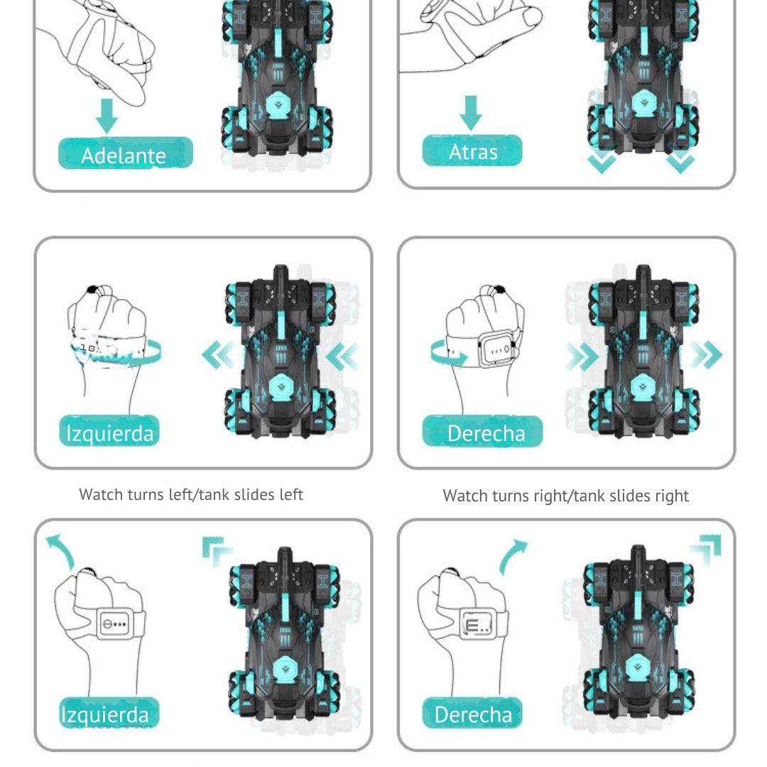 Tanque A Control Remoto Aventura Y Emoción Lanza Balines Gel - Muy Moderna Uruguay