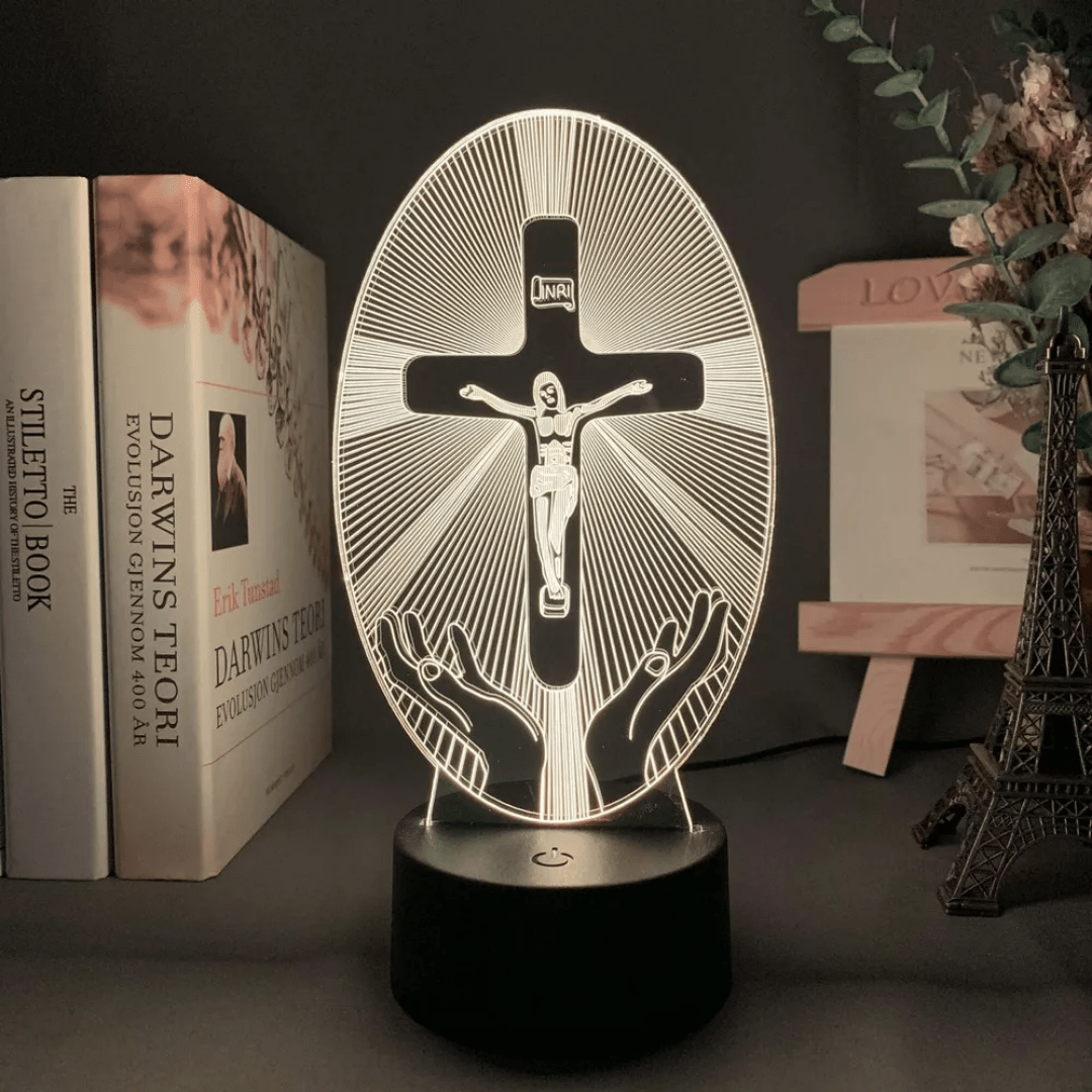Lampara Veladora LED de Cristo 16 Colores - Muy Moderna Uruguay