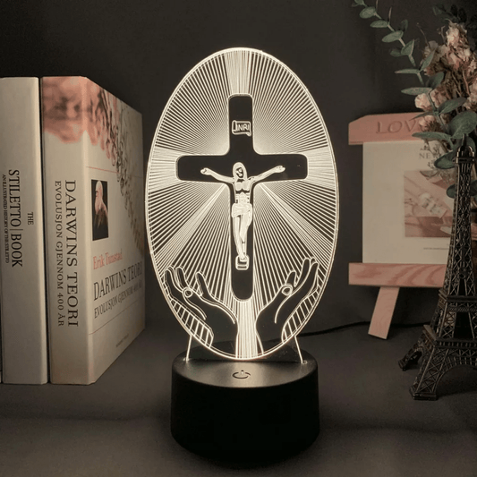 Lampara Veladora LED de Cristo 16 Colores - Muy Moderna Uruguay