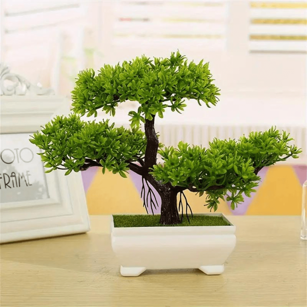 Bonsái Decorativo Artificial en Maceta 20cm - Muy Moderna Uruguay