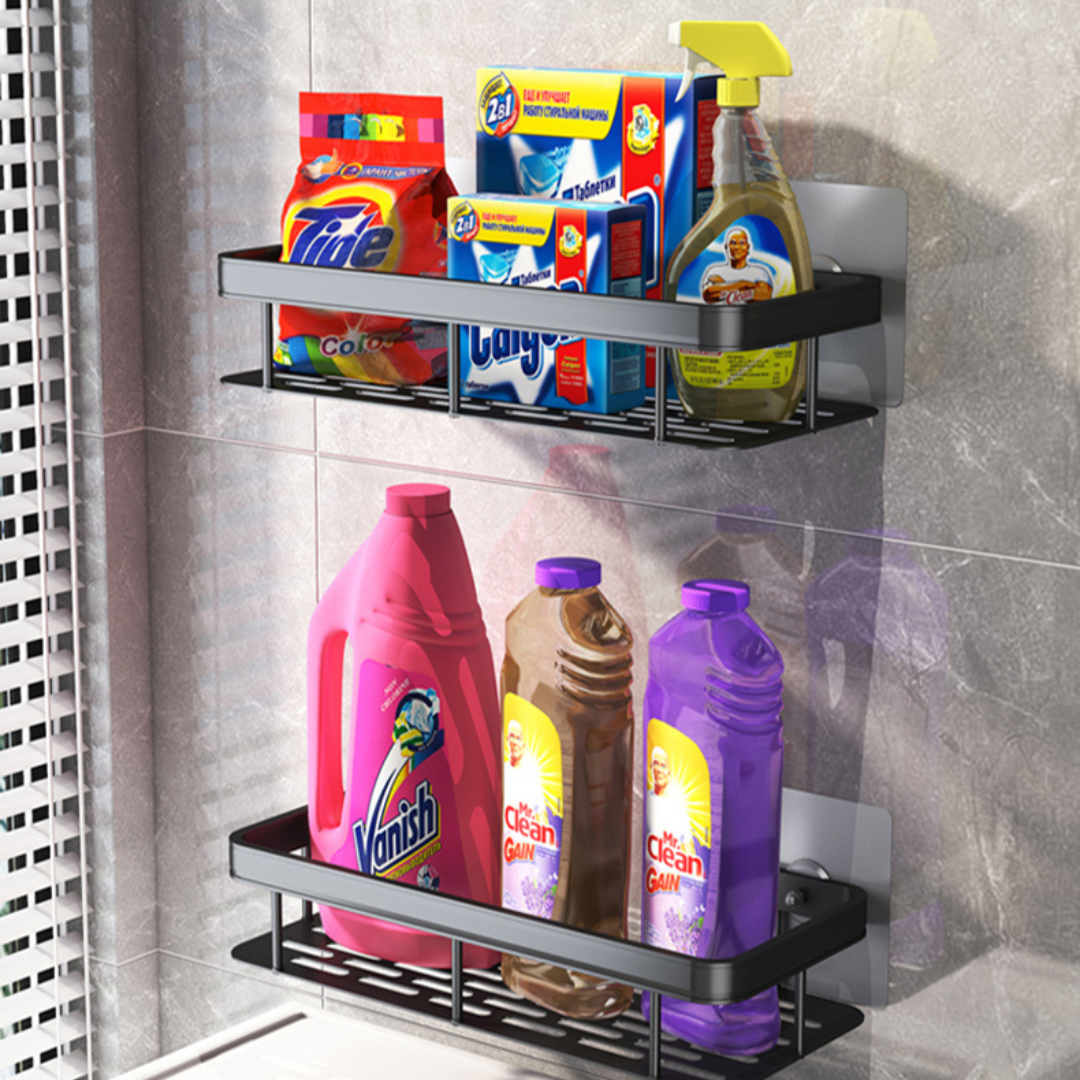 Estante Esquinero Metálico de Baño para Jabón y Shampoo - Muy Moderna Uruguay