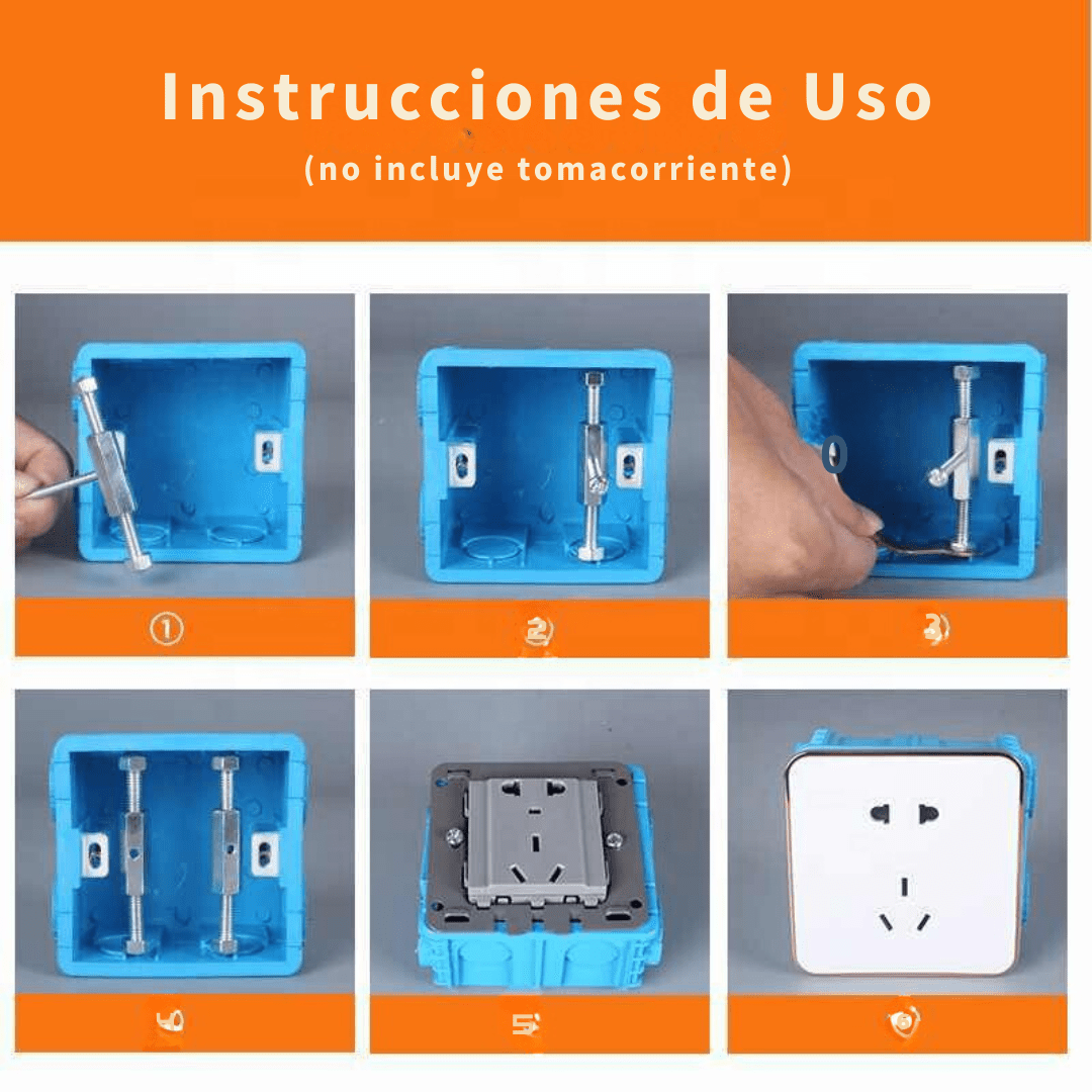 Kit De Reparación Para Tomacorrientes x10 Tornillos - Muy Moderna Uruguay