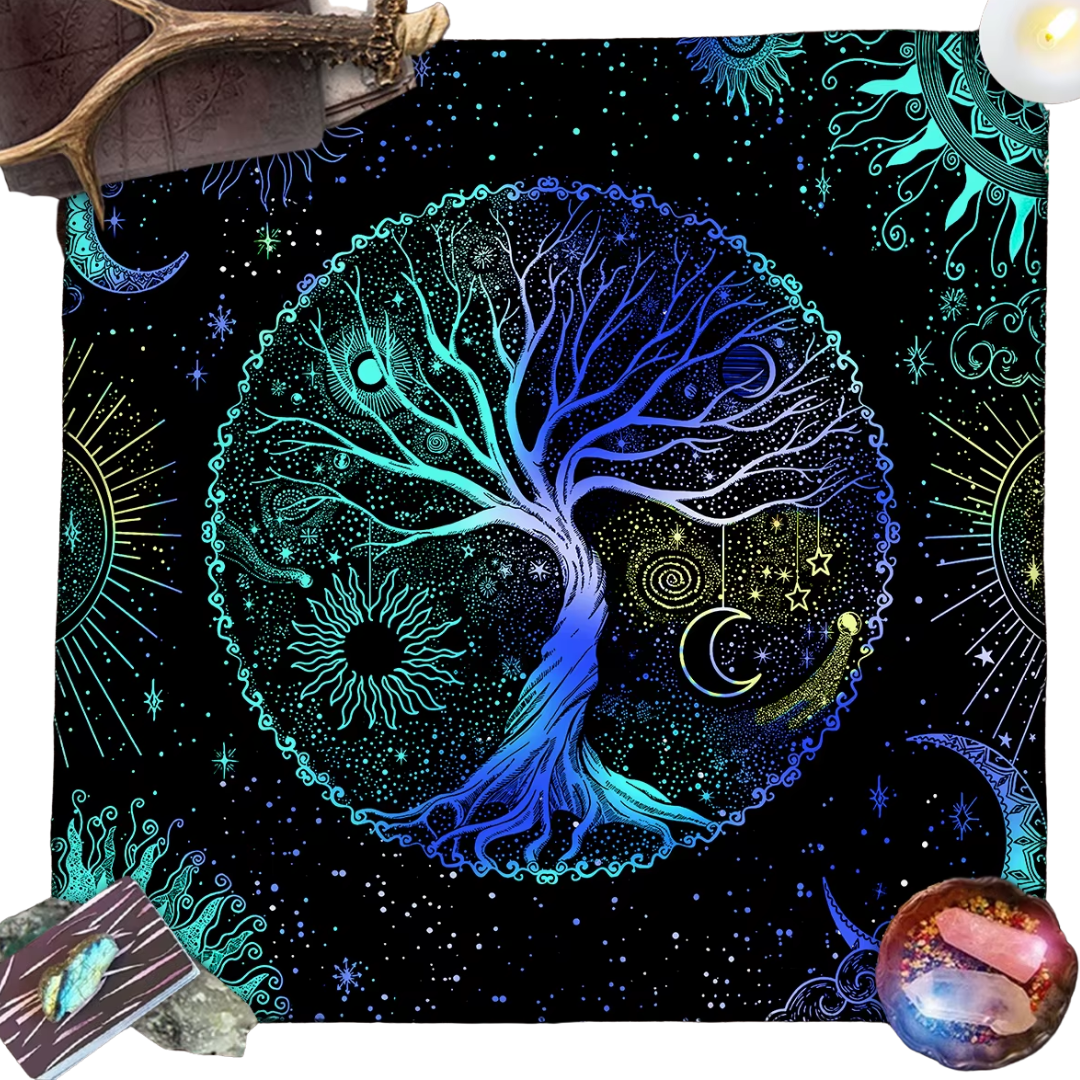 Mantel De Tarot Arbol De La Vida Para Altar O Lectura - Muy Moderna Uruguay
