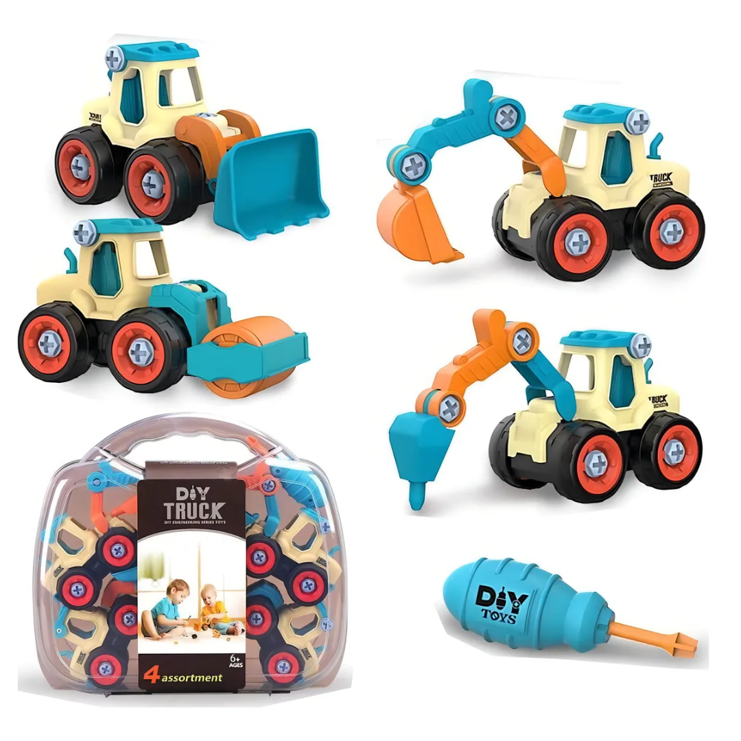 Juego Excavadoras Desarmables Infantil