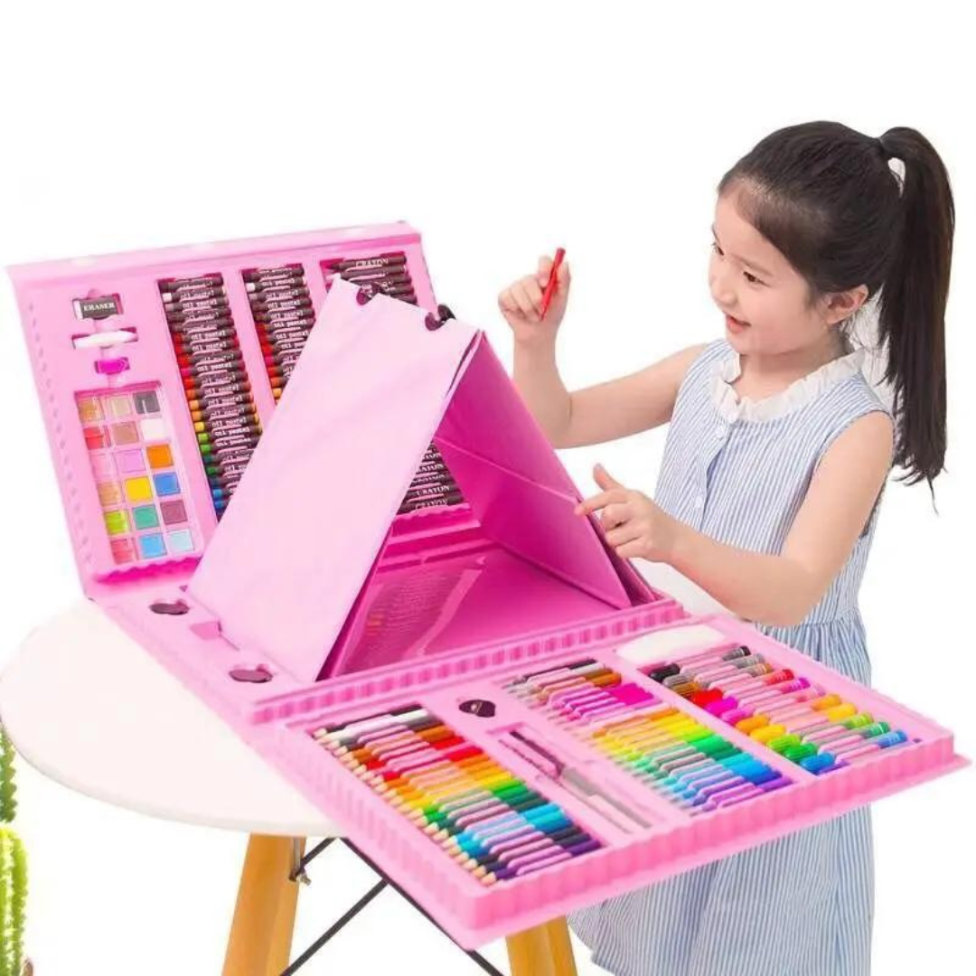 Kit Maletin De Arte Escolar 208 Piezas - Muy Moderna Uruguay