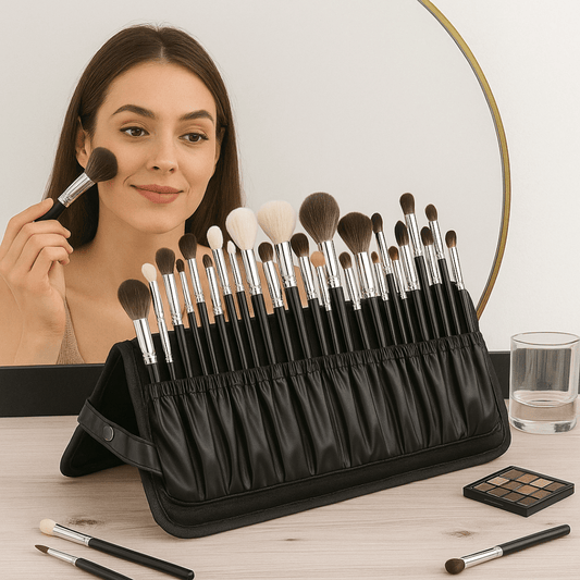 Set de 30 Brochas de Maquillaje Profesional con Estuche - Muy Moderna Uruguay