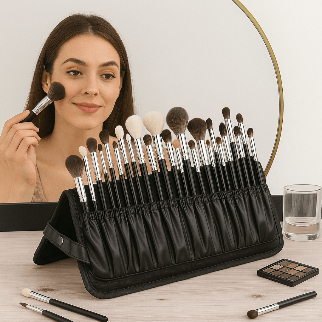 Set de 30 Brochas de Maquillaje Profesional con Estuche - Muy Moderna Uruguay