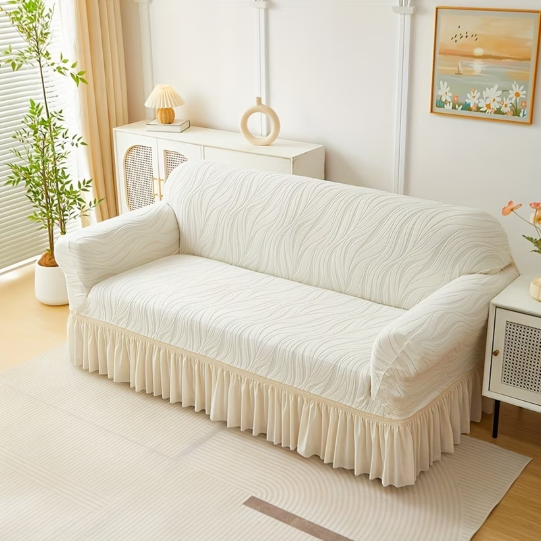 Funda Sillon Elastizada Cubre Sofá Con Falda - Muymo Hogar