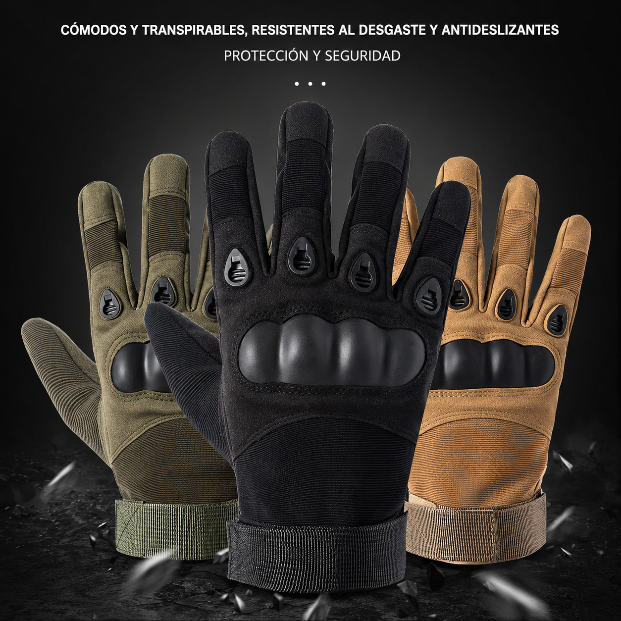 Guantes Tactiles Ultraresistentes para Moto