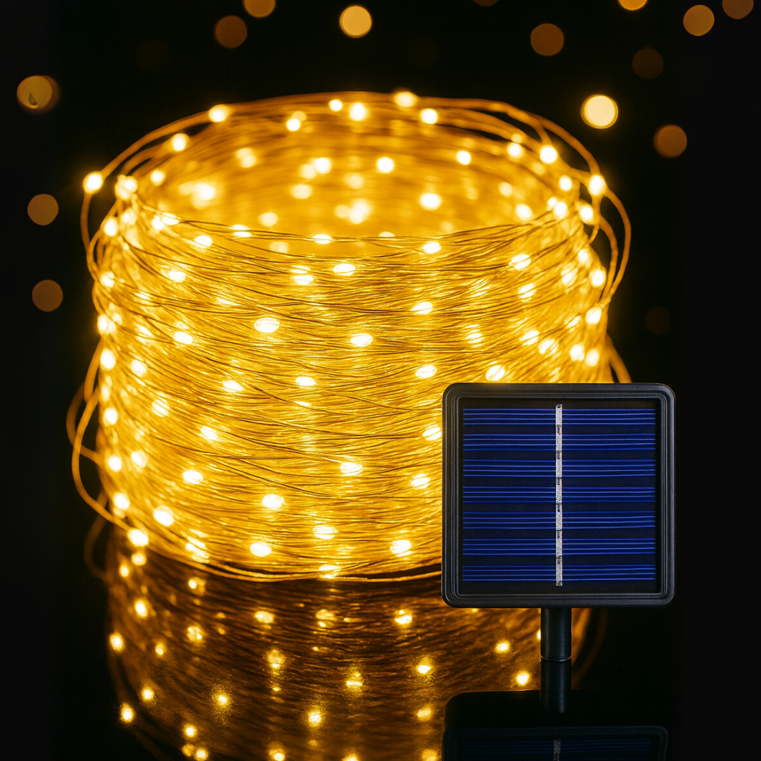 Guirnaldas Solares Hadas para Jardín Set x2 (total 40 metros)