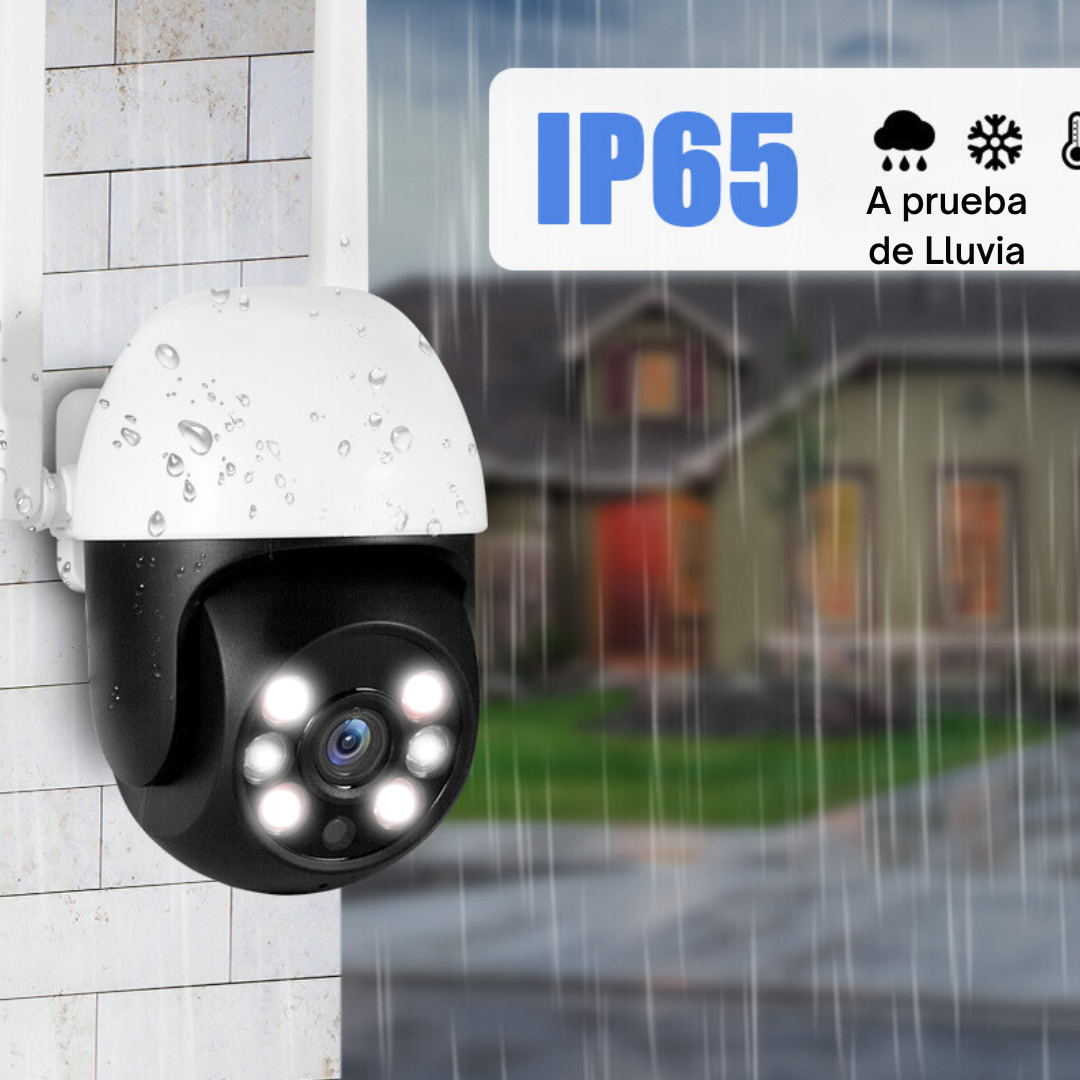 Cámara Exterior Wifi Con Seguimiento Y Vision Nocturna Tuya Smart