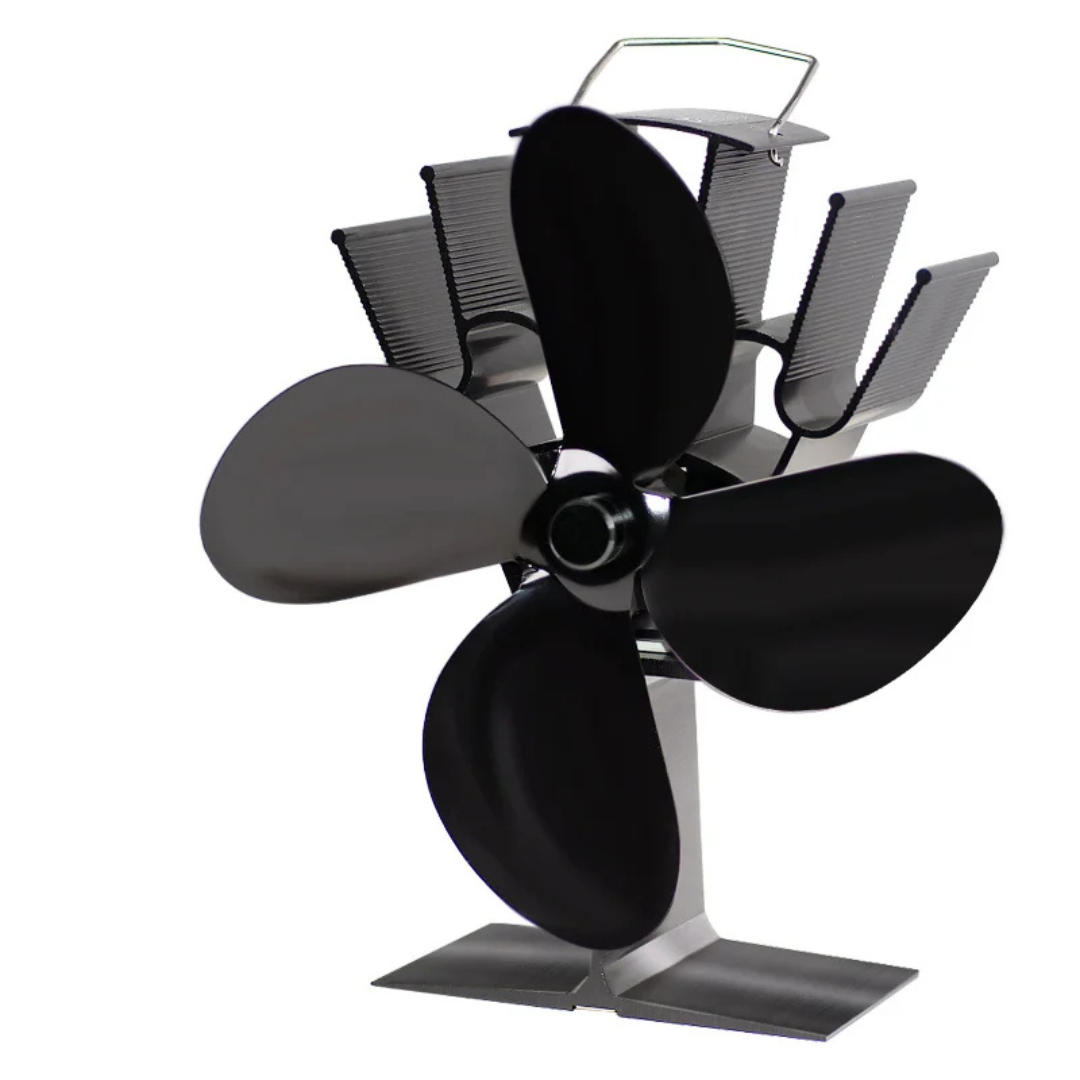 Difusor de Calor Ventilador Termico Estufa 4 Aspas Autopropulsado Por Calor