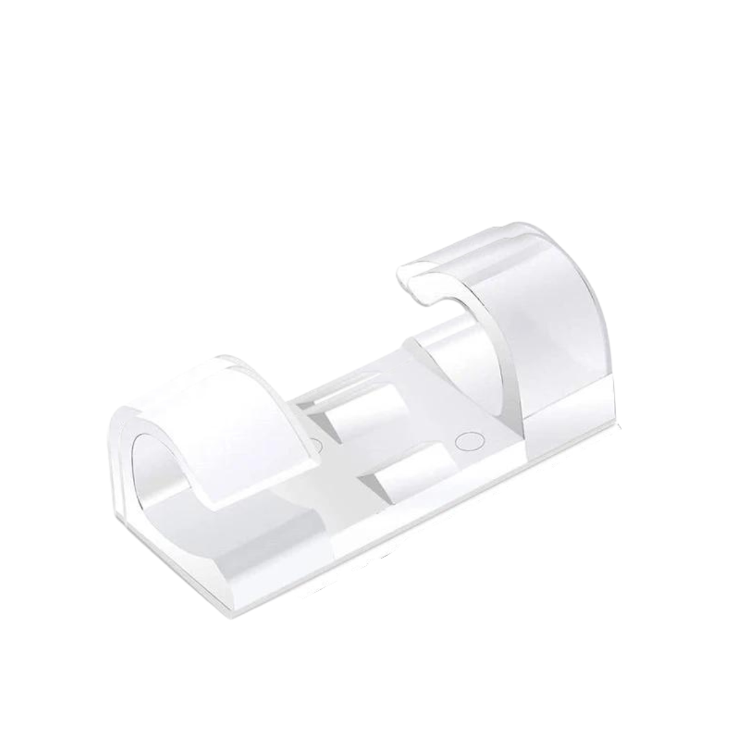 Pack x40 Clips Autoadhesivos Para Organizar Cables