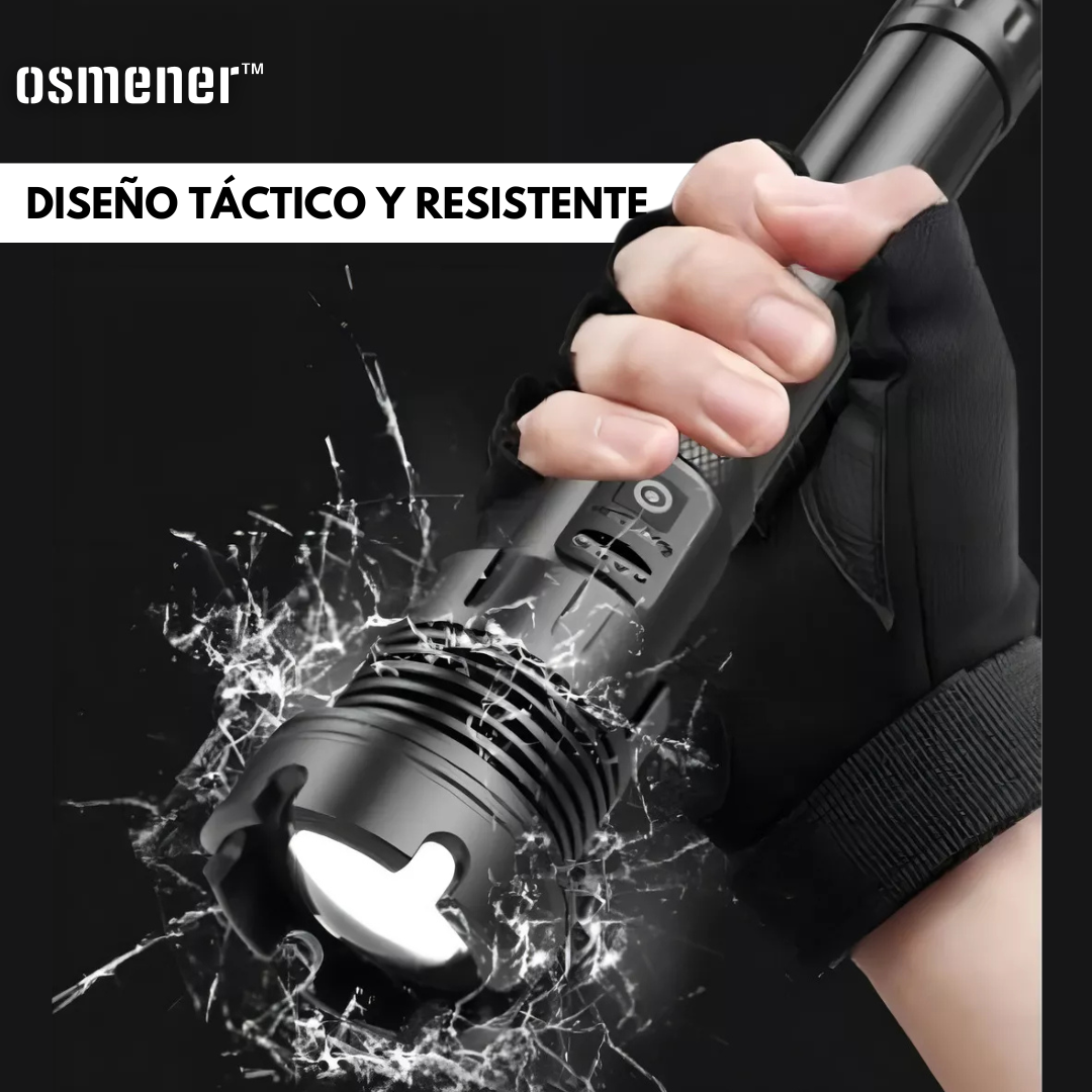 Linterna LED Osmener™ Ultra-Potente con Zoom Táctico
