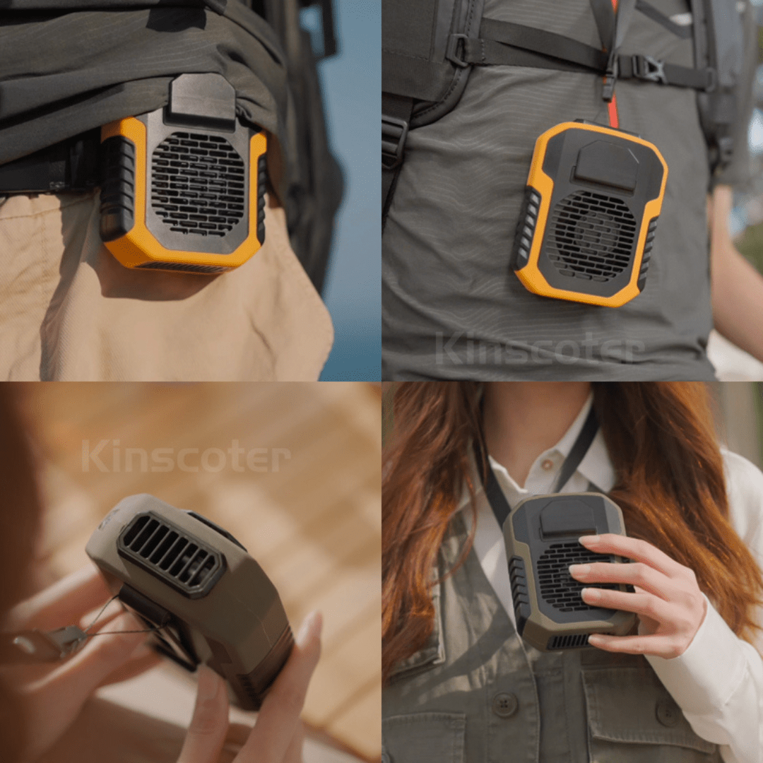 Ventilador Portátil De Cintura Y Cuello Función Powerbank - Muy Moderna Uruguay