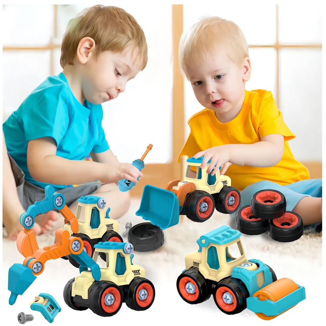 Juego Excavadoras Desarmables Infantil