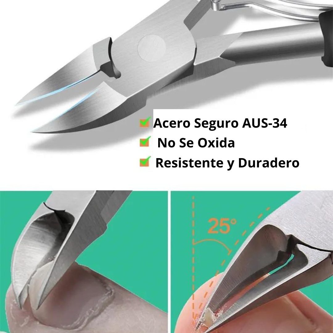 Set De Pedicura con Alicate Grande Para Uñas Gruesas
