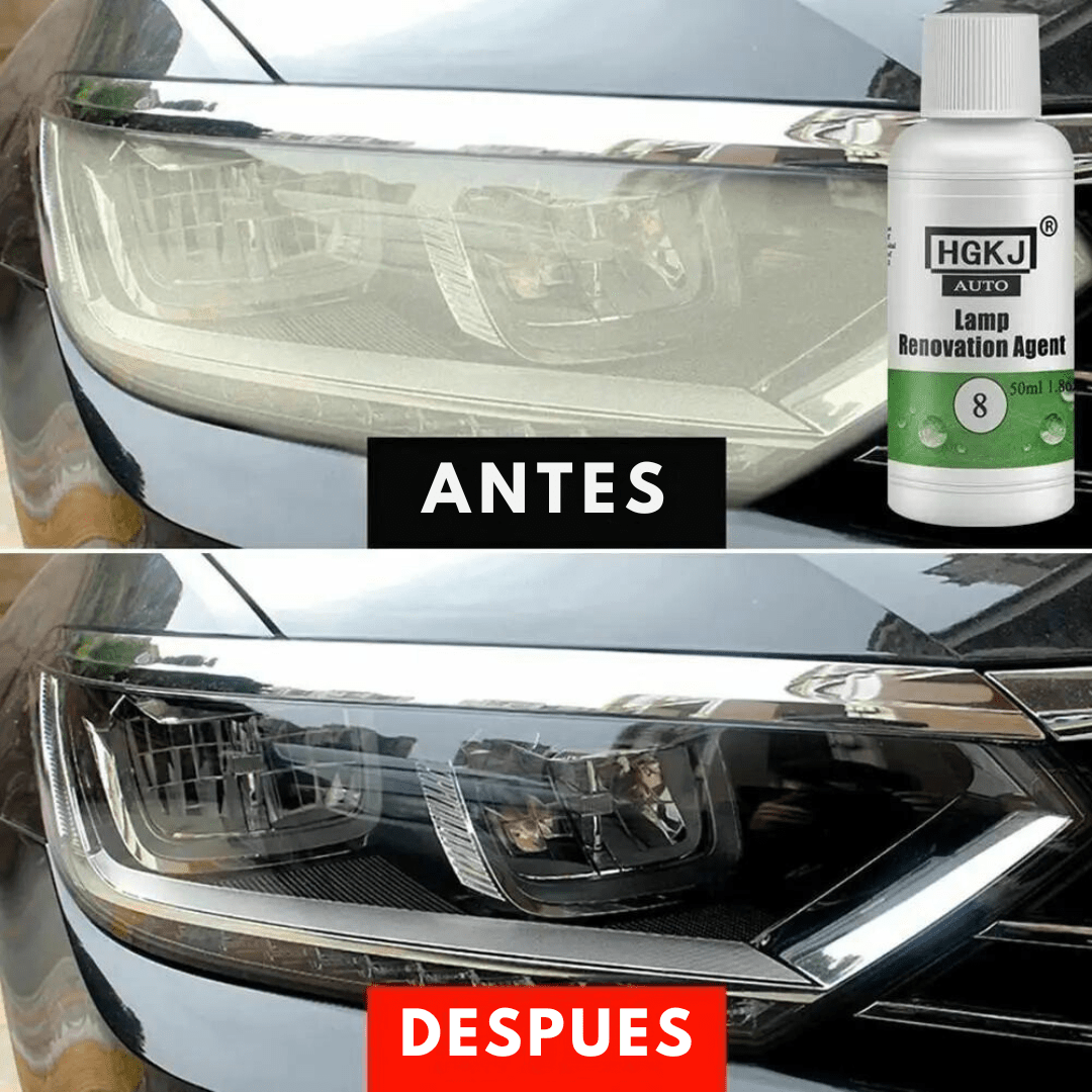 Líquido Restaurador Para Pulir Faros De Auto 100ml + Esponja - Muy Moderna Uruguay