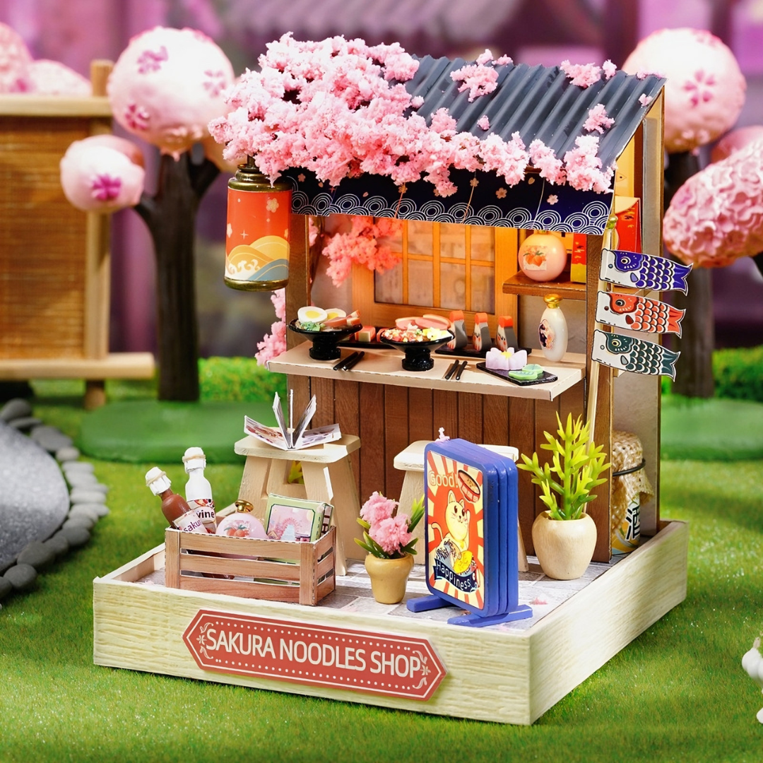 Mini casita armable de Madera Japones en Miniatura - Muy Moderna Uruguay