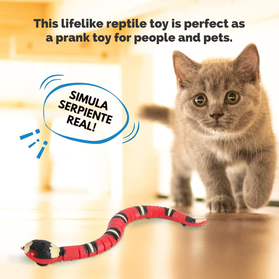 Serpiente de Juguete Interactiva para Gatos con Movimiento y Sensor