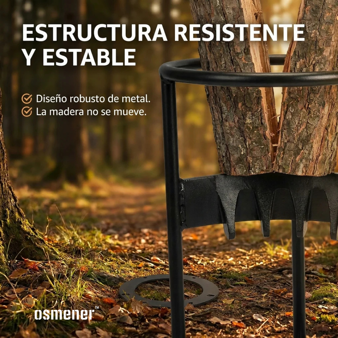 Base de Acero para cortar Leña para Hogar y Camping - OSMENER™