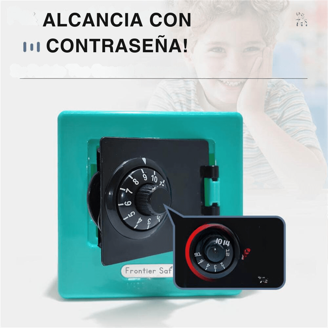 Alcancia Tipo Caja Fuerte Para Niños - Muy Moderna Uruguay