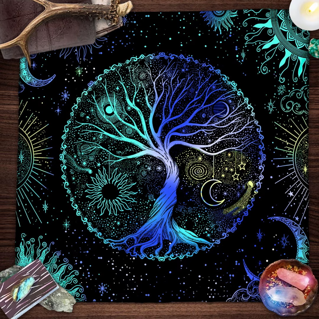 Mantel de Tarot Astrología, Cartas Oráculo