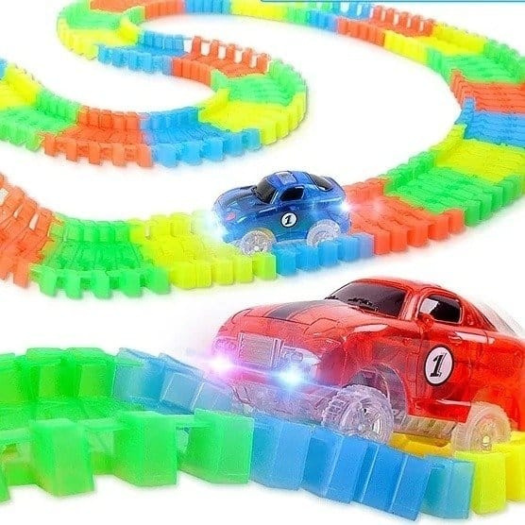 Pista de Carreras Flexible Magic Track (240 piezas) - Muy Moderna Uruguay