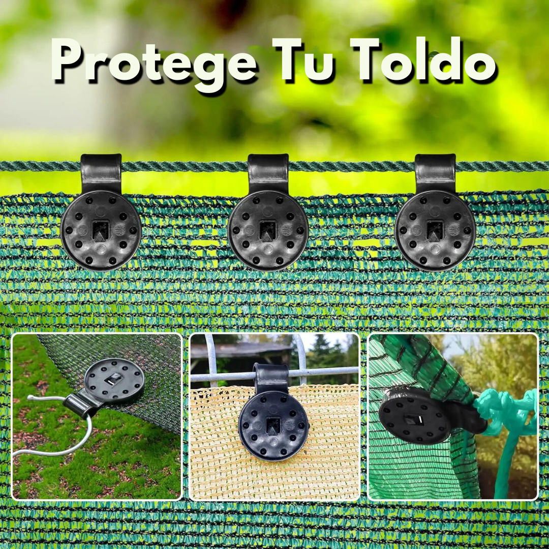 Clips Para Malla Sombra Toldo Pack X50 - Muy Moderna Uruguay