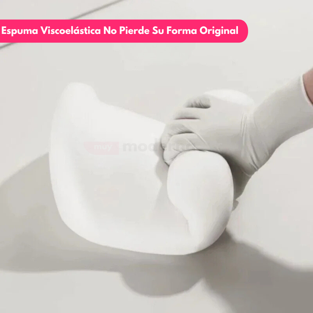 Set Almohadón Lumbar Y Reposacabezas de Espuma Viscoelástica