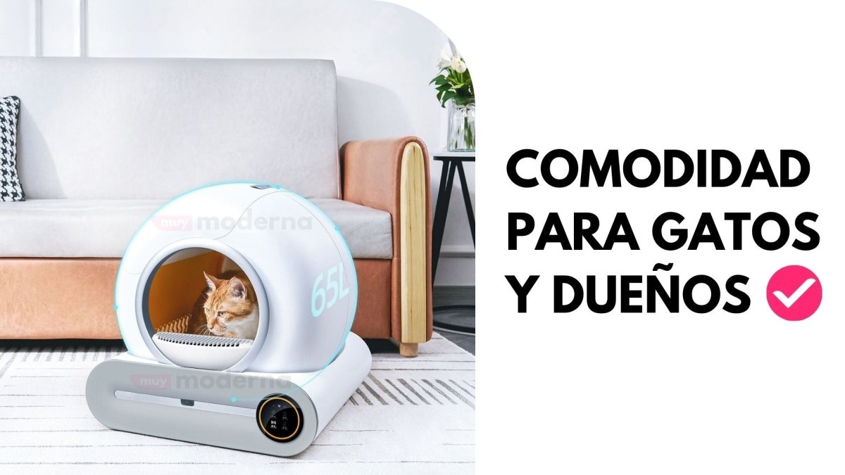 Arenero Automático Inteligente para Gatos con Aplicación Wifi - Muy Moderna Uruguay