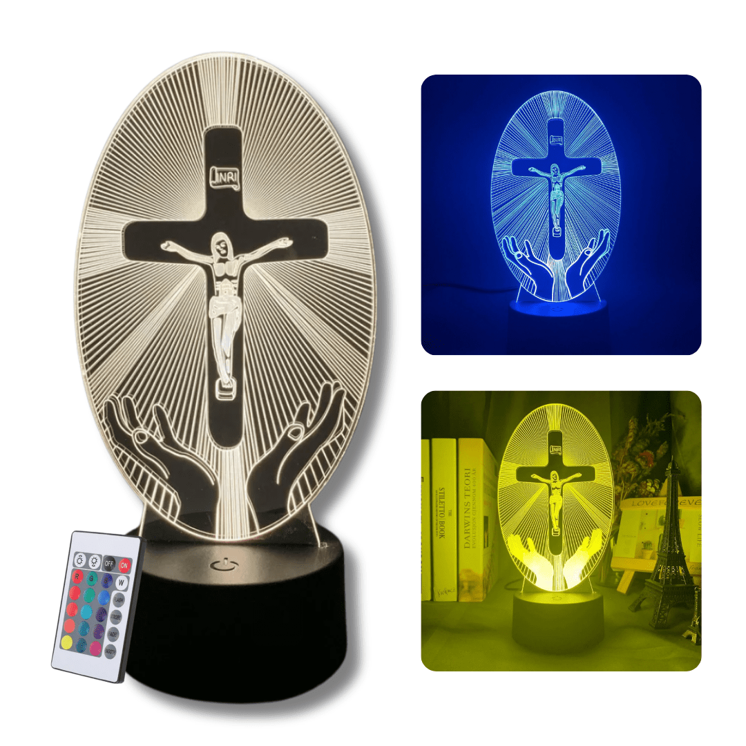 Lampara Veladora LED de Cristo 16 Colores - Muy Moderna Uruguay