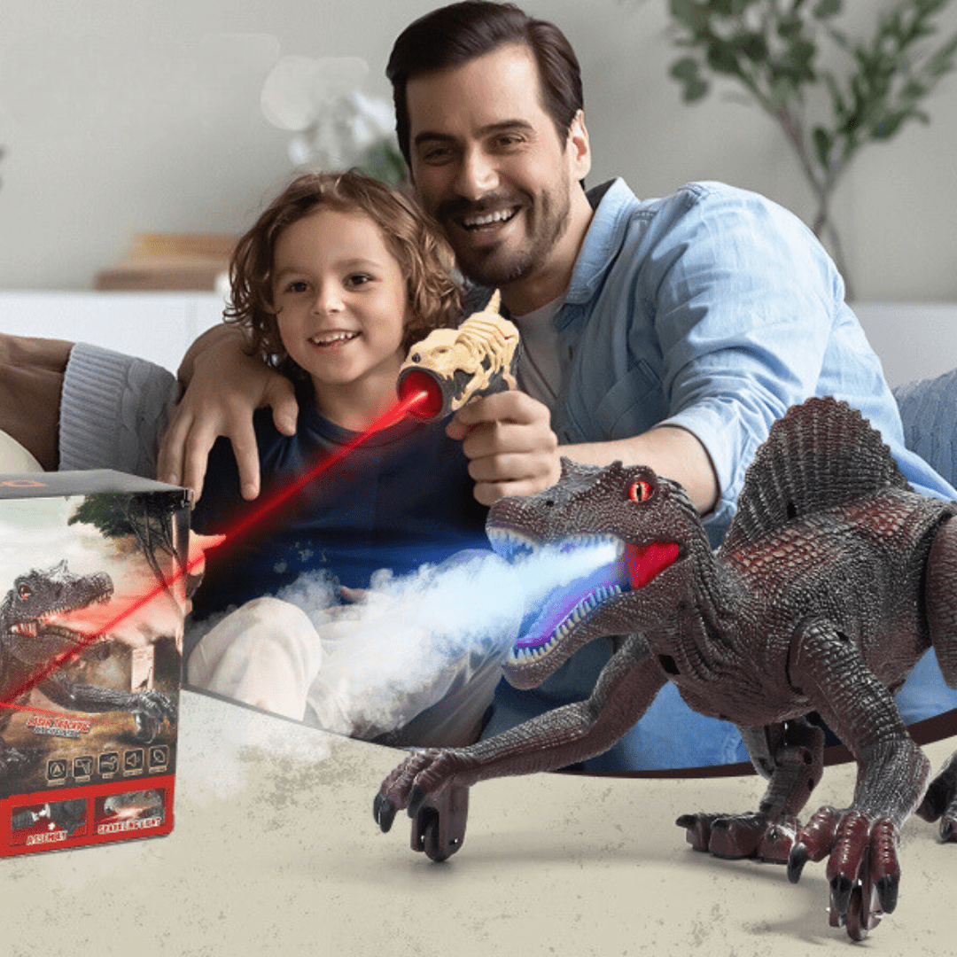 Dinosaurio a Control Remoto con Seguimiento Láser para Niños - Muy Moderna Uruguay