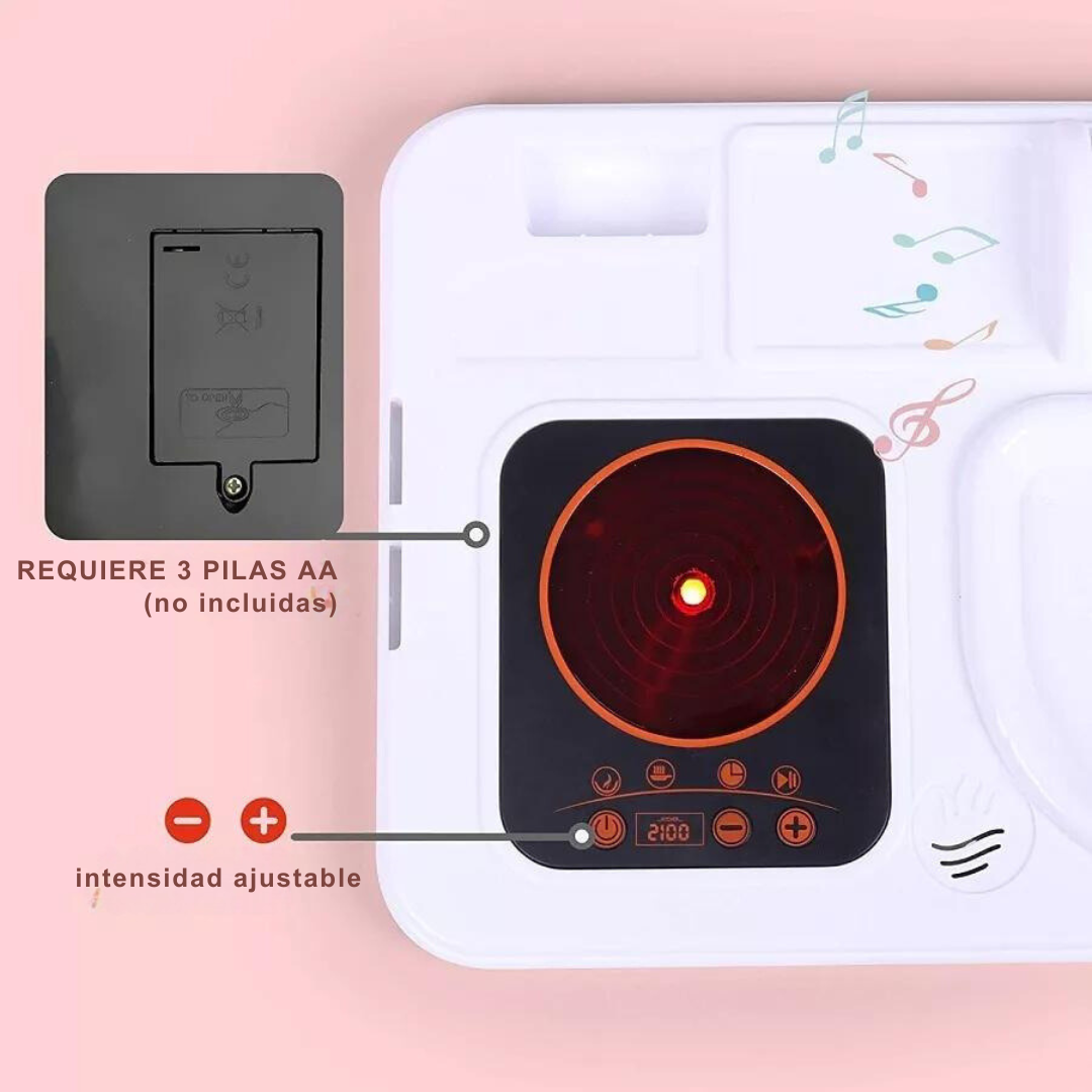 Cocina De Juguete Maleta 2 En 1 Pequeña Chef Con Accesorios