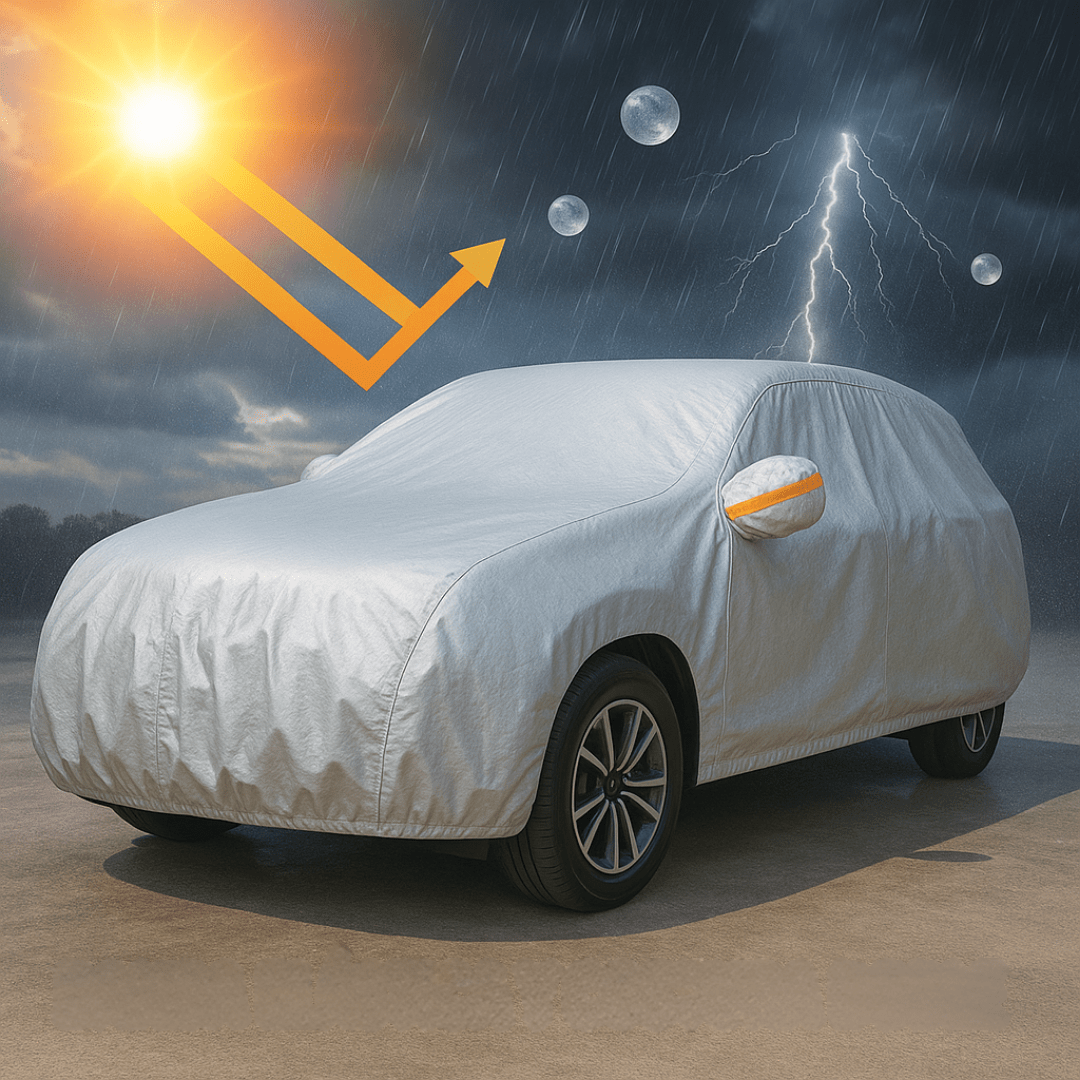 Funda Cubre Autos Impermeable Protección Sol Lluvia Rayones - Muy Moderna Uruguay