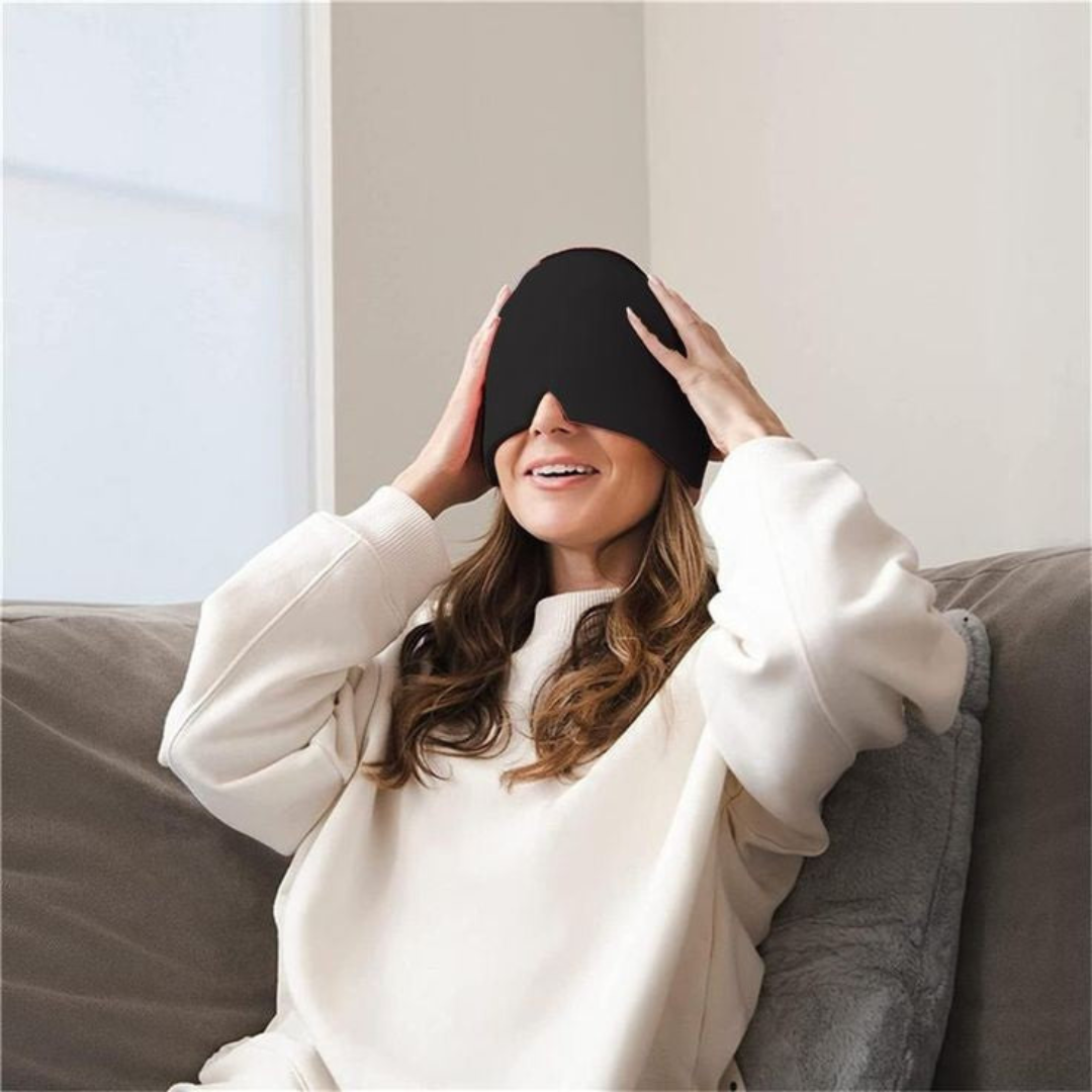 Gorro De Gel Terapéutico para Migrañas y Dolores de Cabeza