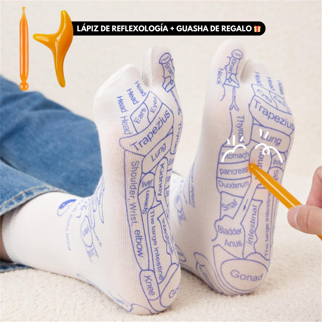 Medias de Reflexología y Acupresión para Masaje de Pies