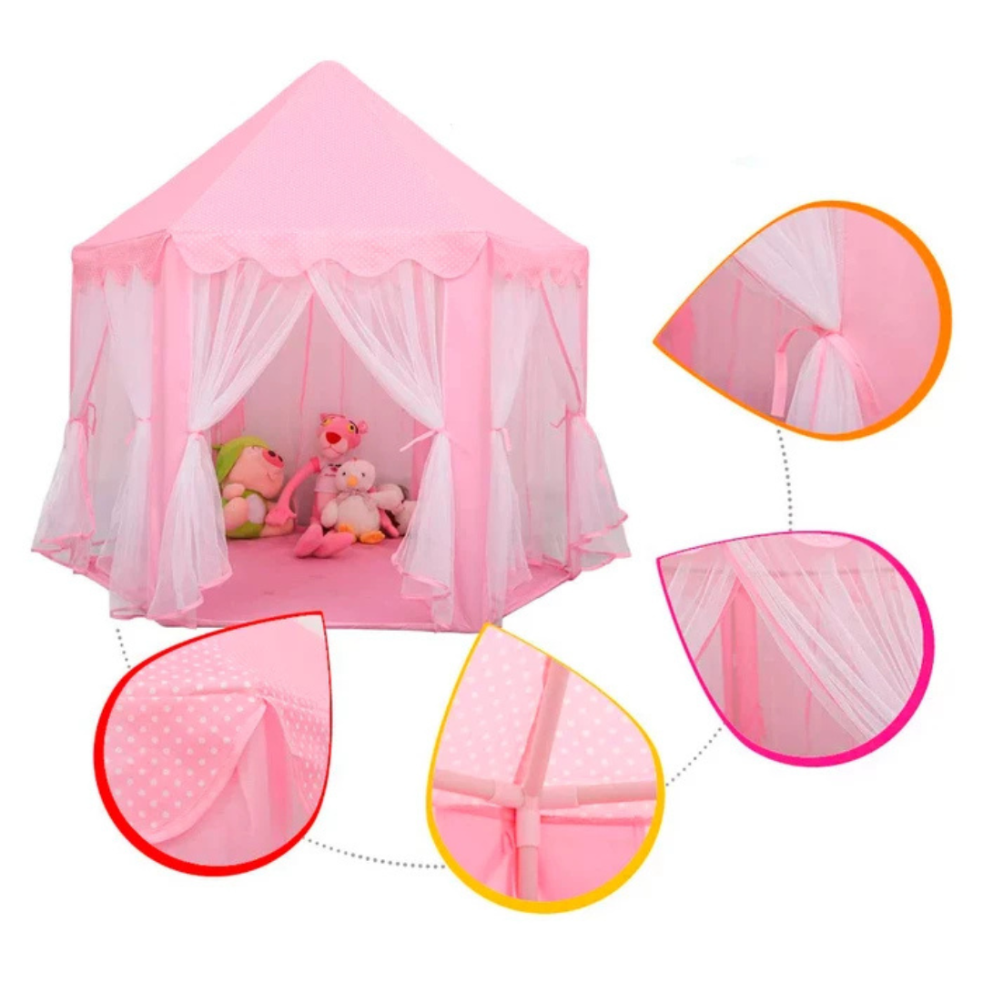 Carpa Castillo de Princesa Fácil de Montar para Niños