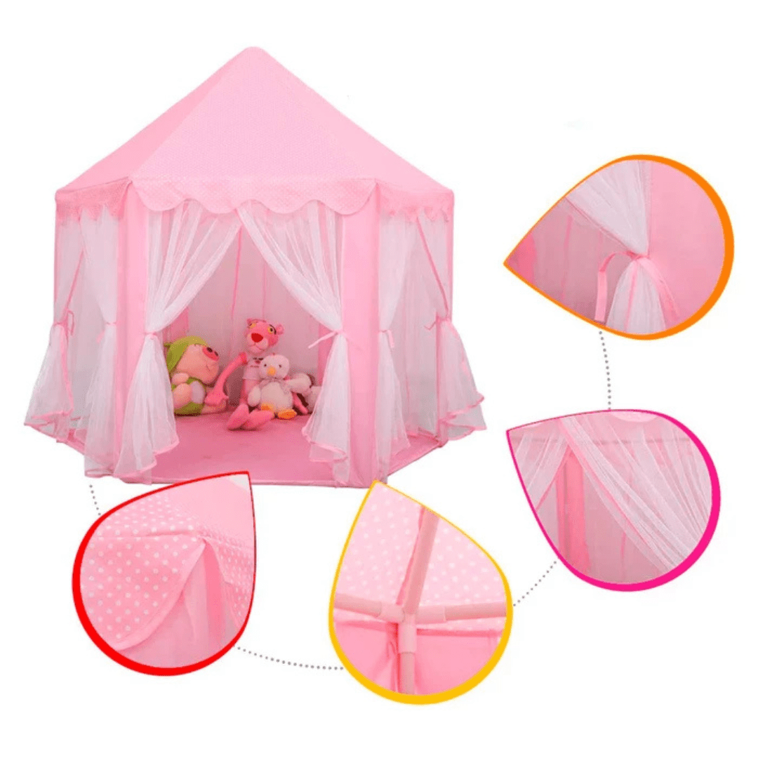 Carpa Castillo de Princesa Fácil de Montar para Niños - Muy Moderna Uruguay
