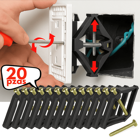 Set Soportes De Reparación Tomacorrientes Electricista X20 - Muy Moderna Uruguay