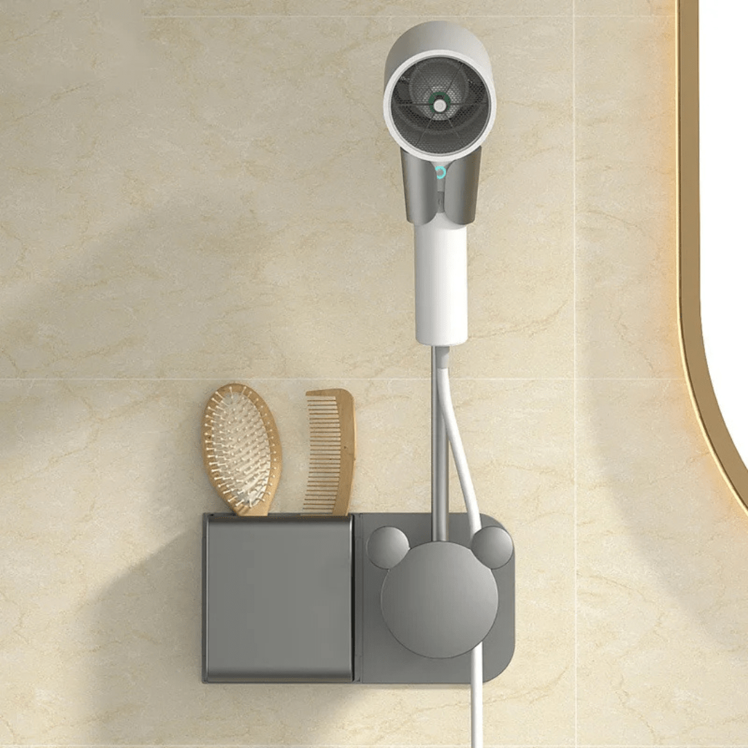 Organizador de Baño con Brazo para Secador de Pelo - Muy Moderna Uruguay