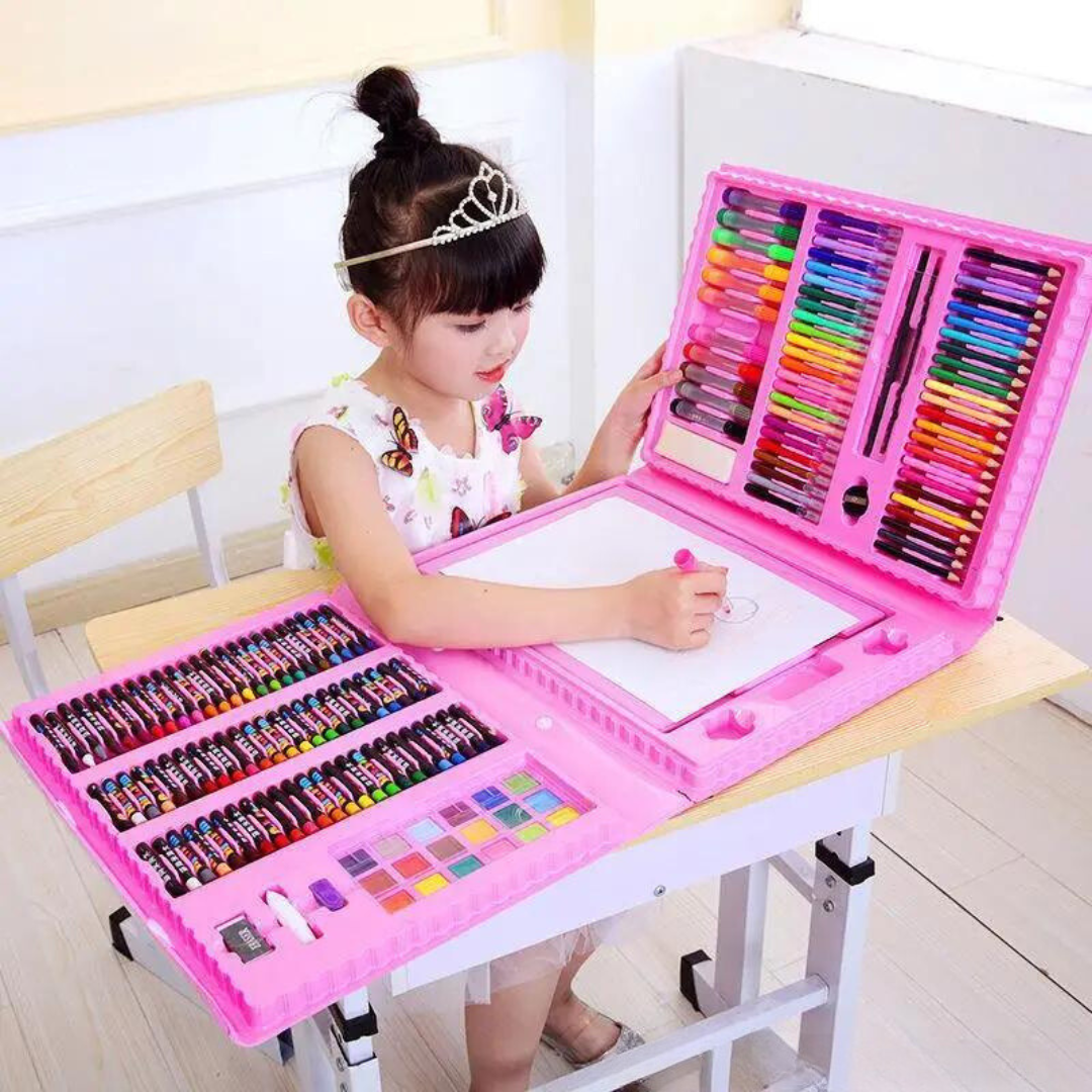 Kit Maletin De Arte Escolar 208 Piezas - Muy Moderna Uruguay