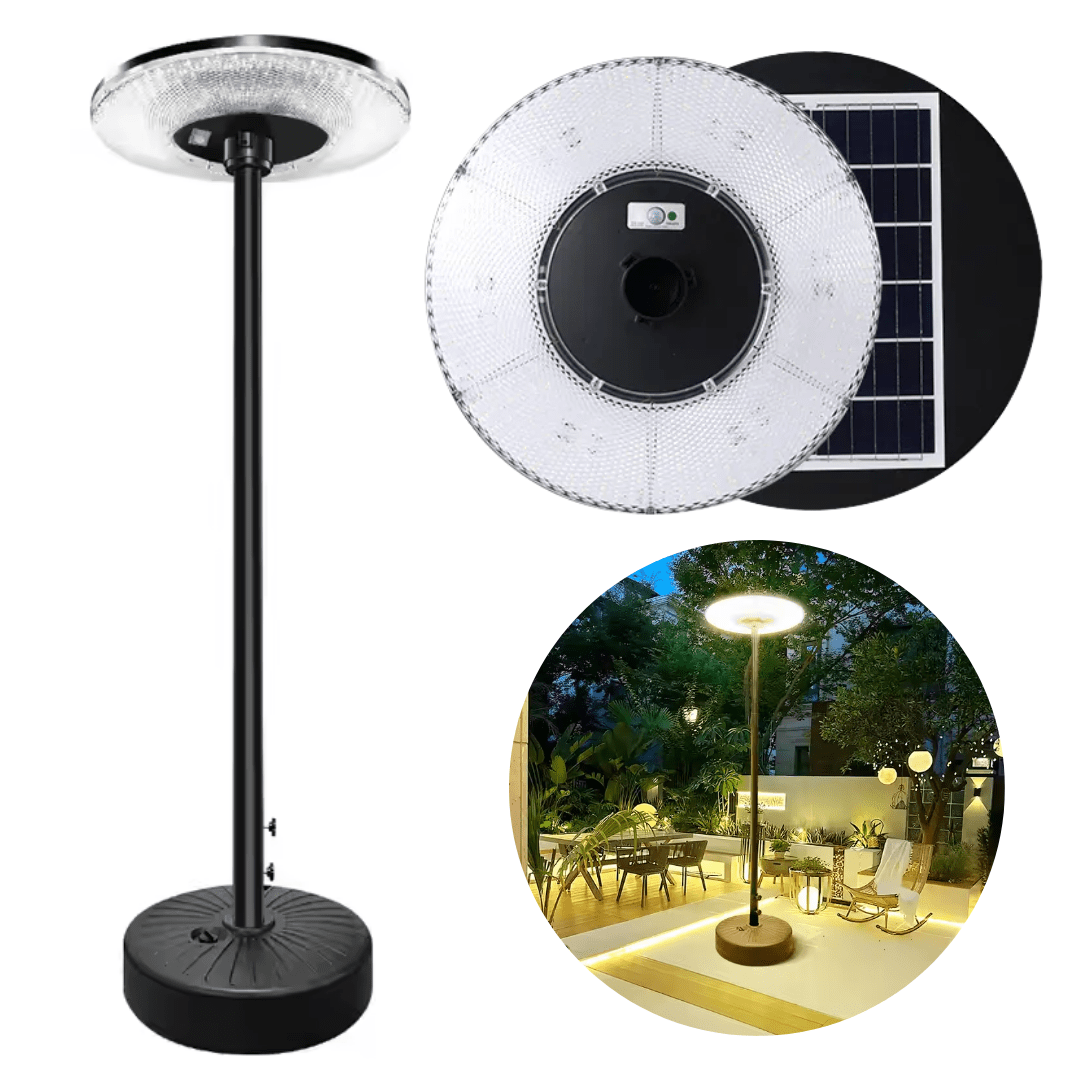 Poste de Luz Solar para Jardin 2mts - Muy Moderna Uruguay