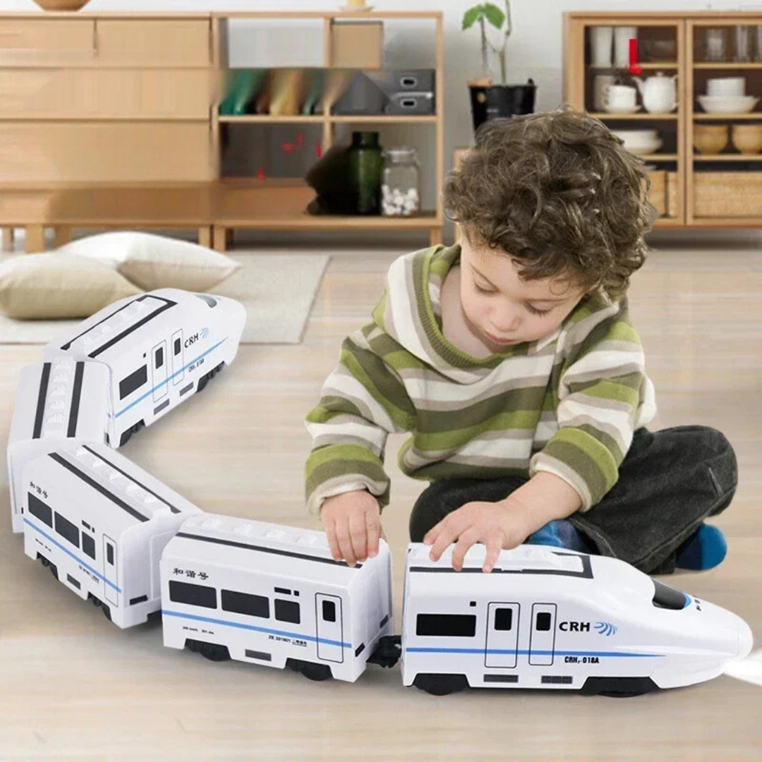 Tren Bala De Juguete Con Luces Y Sonido Esquiva Obstáculos